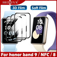 2 PCS 3D Soft ฟิล์มกันรอย For Huawei Band 9 ฟิล์ม Band 8 ฟิล์ม honor Band 9 NFC นาฬิกา สมาร์ทวอทช์ คลุมทั้งหน้าจอ For Huawei Band9 กันรอย ฟิล์มติดนาฬิกา