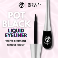 W7 Cosmetics Liquid Pot Black Eye Liner  I Water Resistant I Smudge Proof
