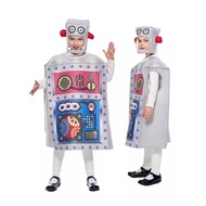 Halloween Children's Robot cosplay Costume Technology Party Kindergarten Event Little Robot Costume