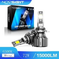 Novsight N74 Car 9012 Led Headlight 70W 15000LM Hir2 6500K 2 pieces
