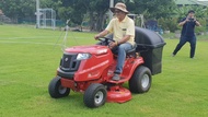 TROY รถตัดหญ้า รุ่น BRONCO 42 RIDING LAWN MOWER 42นิ้ว เครื่องยนต์ 4จังหวะ 19แรงม้า ปรับการตัดได้ 5ระดับ ตัดหญ้านั่งขับ ตัดหญ้า นั่งขับ จัดส่งฟรี KERRY