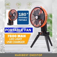 X6 Camping Fan Rechargeable Fan Light Portable Fan With Light Kipas Camping Gantung USB Mini Fable F
