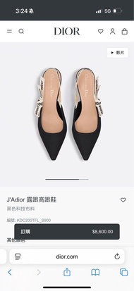 Dior J'Adior 露跟高跟鞋