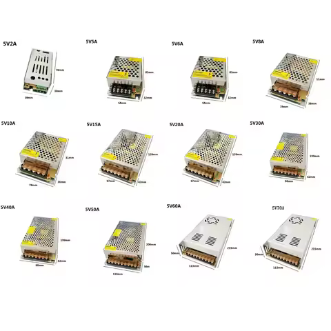 Led Switching power supply power supply Transformer AC110V-220V to DC 5V 1A 2A 3A 5A 6A 10A 20A 30A 