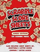 Scrabble Score Sheets (Jumbo Edition): 120 Scoring Pages | Includes List of Acceptable 2-Letter and 