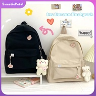 [Hot] Japanese-Inspired Large Capacity Backpack / Ins Korean Style / Waterproof Canvas / Cute Female