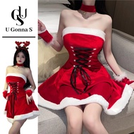 U Gonna S Christmas Sleepwear Women Dress Red Plus Size Sleeveless Lingerie Nightwear Fashion 2025 N