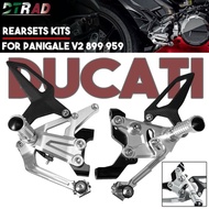 For DUCATI Panigale V2 899 959 1199 1299 Motorcycle Adjustable Footrest Rearsets Foot Rest Pedal Kit