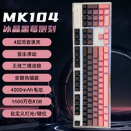 Aula Wolf Spider F108Pro Trifunctional Mechanical Keyboard RGB Wireless Bluetooth 2.4G for Desktop N