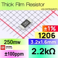2.2k 1206 ±1% SMD Thick Resistor 2k2 2201 1206W4F2201T5E UNI-ROYAL