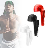 Durag Head Hip Hop Durag Long Tail Headband Breathable Pirate Hat Silk Bandana Chemo Cap Durag Headb
