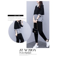 FASHION.61 2-Piece Set: Loose Long-Sleeved Shirt + Long Pants With Side Pockets Model W9978