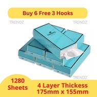 1280 Sheets Wall Mount Toilet Paper Facial Paper Tissue Cartoon Tissue Kertas Tisu Comel 4 layer 320