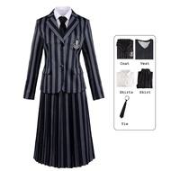 Các Addams Gia Đình Trang Phục Cosplay Cho Người Lớn Kid Cô Gái Wednesday Addams đồng phục học sinh