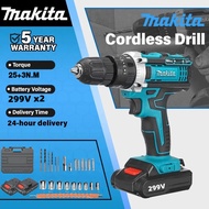 MAKlTA 299V 3 sistem Mesin Bor Baterai Tangan Cordless Drill Battery impact drill Cordless Electric 
