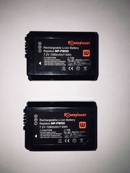 Sony NP-FW50 Li-ion Battery 代用電池（兩舊）