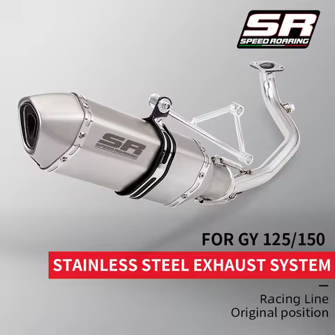 Motorcycle Exhaust Muffler Escape Connect Link Tube Middle Mid Pipe for GY6 125 GY6 150 125cc 150CC 