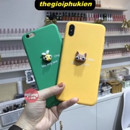 3d iPhone case with animal shape and embossed glitter eyes, iPhone 6 6s 7 plus 8 X XR XS max 11 pro 