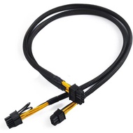 10PIN to Dual 8PIN(6+2) Power Supply Adapter Cable for HP DL380 G8 G9 and GPU 50CM