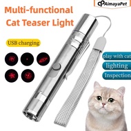 AimayaPet LED Cat Laser Stick Red Dot Laser Light Pointer Laser Pen Interactive Cat Stick Cat Toys