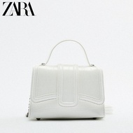 ZARA สินค้าใหม่ กระเป๋าผู้หญิง มินิโซ่ สีขาว ในเมือง ลำลอง กระเป๋าสะพายข้าง white