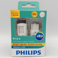 Philips LED T20 WY21W 11065ULA Car Turn Bulb Amber with Decoder Anti-Strobe