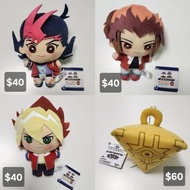 全新 遊戲王 Yu Gi On 遊城十代 王道遊我 九十九遊馬 千年積木 武藤遊戲 闇遊戲 主角 吊飾 毛公仔 掛件 景品 SK Japan 日版 Plush Doll 遊憩 日本 *跟圖中價錢 *圖