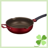 Thermos Durable Series Multi Pan Fry Pan 26cm Red IH compatible KFJ-026W R