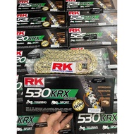 RK KRX KLO GS X-Ring O-RING CHAIN GOLD 520/525/530/428 /120-130 122-132/ ORIGINAL RK CHAIN