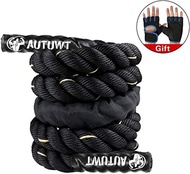 ▶$1 Shop Coupon◀  AUTUWT Weighted Jump Rope Skipping Rope Workout Battle Ropes with Gloves for Men W