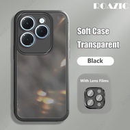 ROAZIC With Lens Films Phone Case For infinix Hot 40i/infinix Hot 40/infinix Hot 40 Pro Transparent 