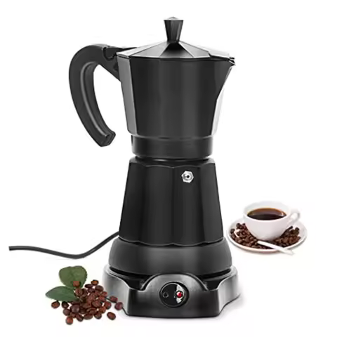 Coffee Pot Electric Moka Pot 6 Cup Espresso Coffee Maker Cafeteras Electricas Italian Coffee Maker E