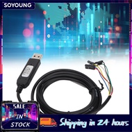 Soyoung USB to TTL Serial Cable 6 Pins 4.9ft Length 50bps 2Mbps Debug Console for Computer