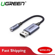 UGREEN USB-A 2.0 TO 3.5MM EXTERNAL STEREO SOUND ADAPTER 22CM CABLE