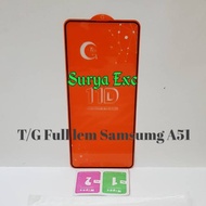 A51 Tempered Glass Samsung A51 Tempred Glass / Anti-scratch Glass Full glue Samsung A51 High Quality