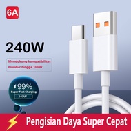240W 6A Fast Charging Cable and Fast Charging Data Cable USB Type C Quick Charge Cable