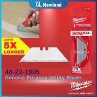 Milwaukee Utility Knife / Utility Blade General Purpose (5pcs per Pack) 48-22-1905