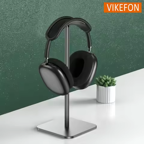 Aluminium Alloy Wireless Earphone Holder Head Mounted Earphone Hanger Can Store for Apple Airpods Ma
