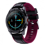 Others - SN88智慧手錶全圓全觸心率來電提醒計步IP68防水藍牙手環（紫色）