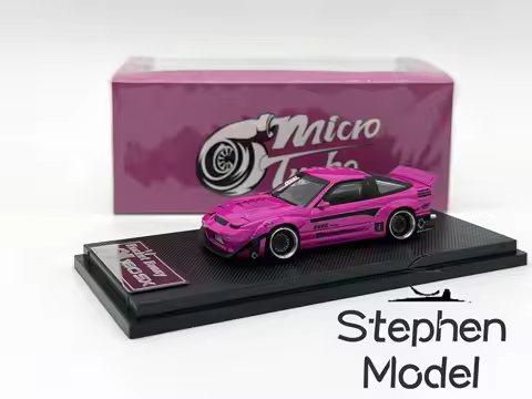 Micro Turbo 1/64 180SX Black Wirror Display Simulation Collection
