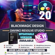 BlackMagic Design DaVinci Resolve Studio 20 [UPDATABLE] 2025 Latest Full Version | No Watermark | Vi