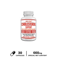 Cholesterol Support Supplement Supports Lowering High Cholesterol Triglycerides LDL and Naturally Raise HDL Heart Healthy Natural Capsules