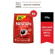[Bundle of 6] NESCAFE Classic Refill Bonus Pack 220g (Halal)