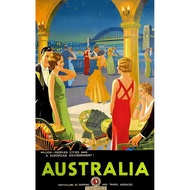Vintage Travel Sydney Harbour Bridge Art Silk Poster Print 24x36inch 0310