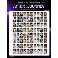 Sharing Photocard After Journey Boys 2 Planet; Week 2 ready ina