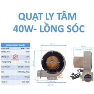 Quạt sên (quạt ly tâm) công suất 40W- 80W-200W- 370w -750W- 1.1KW-750W VÀ 1.1KW CHUYÊN HÚT BỤI dây