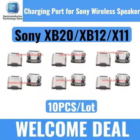 10 PCS Original Charging Port USB Data Socket for Sony Bluetooth Wireless Speaker SRS-XB20 XB10 XB13