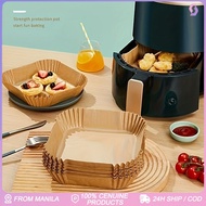 Air Fryer Disposable Paper Liner Square Round Non-Stick Baking Paper Oilproof Waterproof for Air Fry