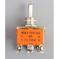 15A, DC motor reverse switch,Toggle Switch, forward,backward and stop three way switch for motor, 6 