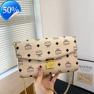 New M Brand Classic Print Large Chain Bag Fashion Crossbody Envelope Bag Lock Shoulder Commuter Smal